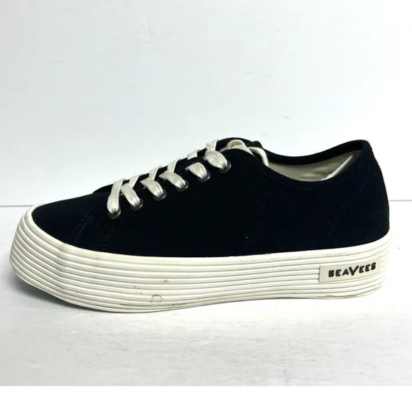 Seavees Womens Monterey Sneaker Black Size 6.5 M - Picture 1 of 6